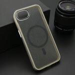 Maska / futrola CRYSTAL MagSafe za iPhone 16e crna (MS).