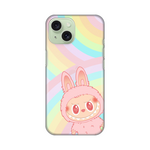 Silikonska maska / futrola print ultra tanka za iPhone 15 La Bubu Rainbow.