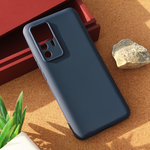 Silikonska maska / futrola Teracell Giulietta za Xiaomi 12T/12T Pro mat tamno plava.