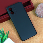 Silikonska maska / futrola Teracell Giulietta za Motorola Moto E13 mat crna.
