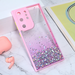 Maska / futrola Frame Glitter za Samsung Galaxy S23 Ultra roze.