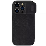 Maska / futrola Nillkin Qin Pro za iPhone 15 Pro 6.1 crna.