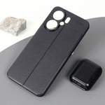 Maska / futrola Leather za Xiaomi Redmi 13C crna.