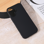 Silikonska maska / futrola Teracell Giulietta za iPhone 16 6.1 mat crna.
