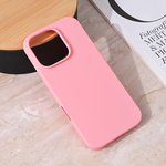 Silikonska maska / futrola Teracell Giulietta za iPhone 16 Pro mat roze.