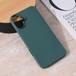 Silikonska maska / futrola Teracell Giulietta za iPhone 16 Plus 6.7 mat tamno zelena.