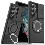Maska / futrola CamShield Ring stand za Samsung Galaxy S22 Ultra 5G crna.