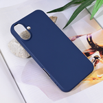 Maska / futrola Teracell Soft Velvet za iPhone 16 Plus 6.7 tamno plava.