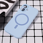 Maska / futrola Magsafe Pure color za iPhone 16 6.1 svetlo plava.