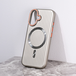 Maska / futrola Magsafe Stripe za iPhone 16 6.1 siva.