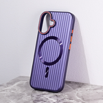 Maska / futrola Magsafe Stripe za iPhone 16 6.1 ljubicasta.