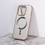 Maska / futrola Magsafe Stripe za iPhone 16 Pro siva.