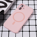 Maska / futrola Magsafe Pure color za iPhone 16 6.1 roze.
