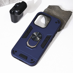 Maska / futrola Hard Ring za iPhone 16 Pro tamno plava.