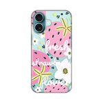 Silikonska maska / futrola print ultra tanka za iPhone 16 6.1 Fresh Pink.