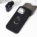 Maska / futrola Hard Ring za iPhone 16 Pro crna.