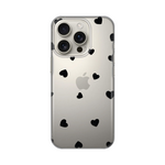 Silikonska maska / futrola print ultra tanka za iPhone 16 Pro Hearts.