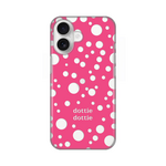 Silikonska maska / futrola print ultra tanka za iPhone 16 6.1 Dottie Dottie Pink.