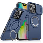 Maska / futrola CamShield Ring stand za iPhone 16 Pro plava.