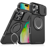 Maska / futrola CamShield Ring stand za iPhone 16 Pro crna.