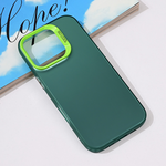 Maska / futrola providna za iPhone 16 Pro zelena.