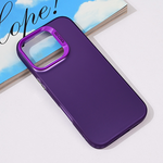 Maska / futrola providna za iPhone 16 Pro ljubicasta.