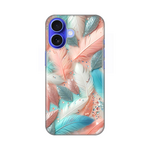 Silikonska maska / futrola print za iPhone 16 6.1 Pastel Feathers.
