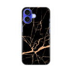 Silikonska maska / futrola print za iPhone 16 6.1 All crni.