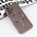Maska / futrola Magsafe Chrome za iPhone 16 6.1 siva.