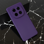 Silikonska maska / futrola Teracell Giulietta za Xiaomi Redmi Note 14 Pro 5G mat tamno ljubicasta.