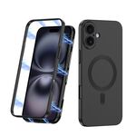 Maska / futrola 360 COLOR MagSafe za iPhone 16 (6.1) crna (GKK case) (MS).