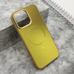 Maska / futrola COLOR METAL MagSafe za iPhone 16 Pro Max (6.9) zlatna (MS).