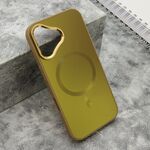 Maska / futrola COLOR METAL MagSafe za iPhone 16 (6.1) zlatna (MS).