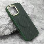 Maska / futrola CARBON MagSafe za iphone 16 (6.1) zelena (big camera) (MS).