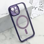 Maska / futrola DIAMOND MagSafe za iPhone 15 ljubicasta (MS).