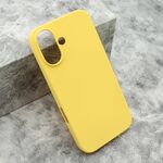 Maska / futrola GENTLE COLOR za iphone 16 (6.1) zuta (MS).