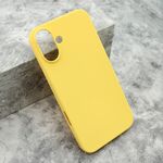 Maska / futrola GENTLE COLOR za Iphone 16 Plus (6.7) zuta (MS).