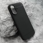Silikonska maska / futrola BRUSHED za iPhone 16 (6.1) crna (MS).