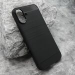 Silikonska maska / futrola BRUSHED za iPhone 16 Plus (6.7) crna (MS).