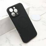Maska / futrola VELVET TOUCH MagSafe za iPhone 16 Pro Max (6.9) crna (MS).