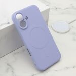 Maska / futrola VELVET TOUCH MagSafe za iPhone 16 (6.1) ljubicasta (MS).