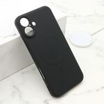 Maska / futrola VELVET TOUCH MagSafe za iPhone 16 Plus (6.7) crna (MS).