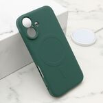 Maska / futrola VELVET TOUCH MagSafe za iPhone 16 (6.1) tamno zelena (MS).