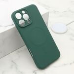 Maska / futrola VELVET TOUCH MagSafe za iPhone 16 Pro Max (6.9) tamno zelena (MS).