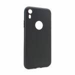 Silikonska maska / futrola ultra tanka za iPhone XR mat crna (sa otvorom za logo).