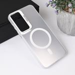 Maska / futrola Magsafe providna za Samsung S936 Galaxy S25 Plus srebrna.