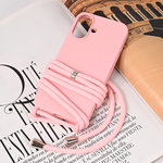 Maska / futrola Crossbody za iPhone 16 6.1 roze.