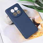 Maska / futrola Teracell Soft Velvet za Xiaomi Redmi Note 14 Pro Plus 5G tamno plava.