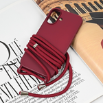 Maska / futrola Crossbody za iPhone 16 6.1 bordo.