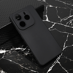 Silikonska maska / futrola Teracell Giulietta za Xiaomi Redmi Note 14 5G mat crna.